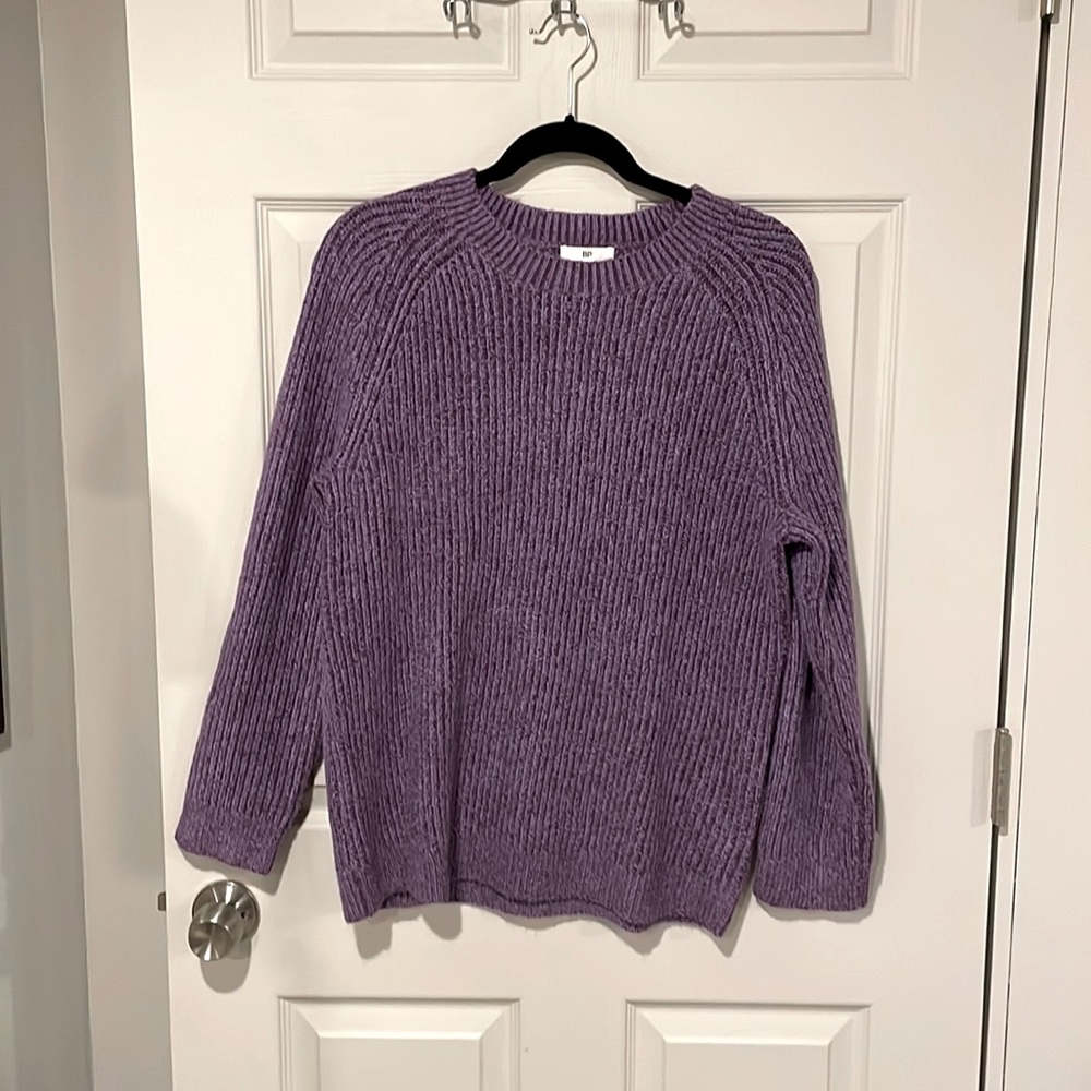 BP Nordstrom Purple Chunky Knit Oversized Sweater Size Small